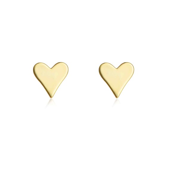 copy of White heart stud earrings