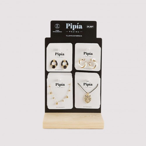 Expositor Bisutería A: (8 pares de pendientes...