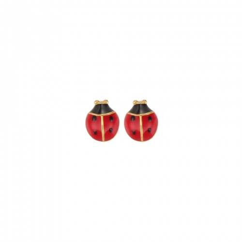 Ladybug shaped stud earrings