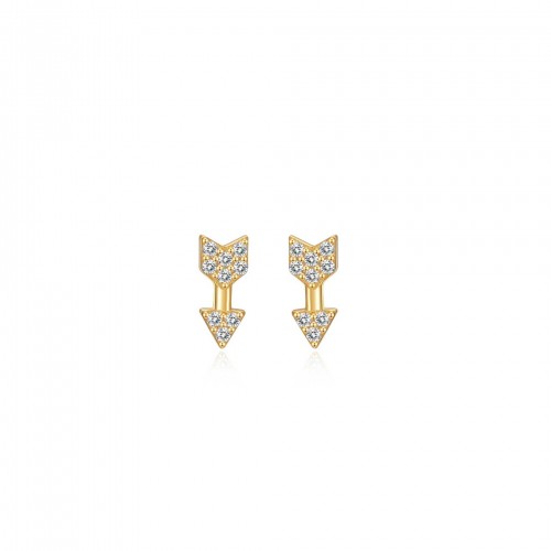 Zircons arrow stud earrings