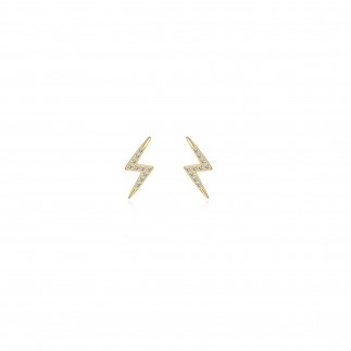 Lightning zircons stud earrings