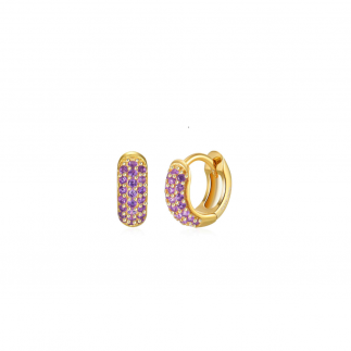 Aros Triple Linea Circonitas Amatista
