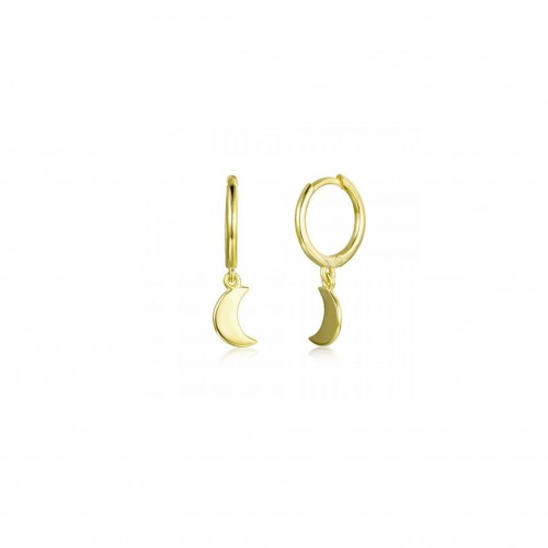 Moon hoop earrings