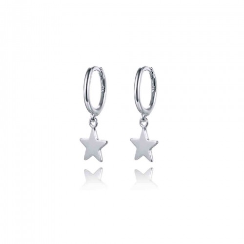 Star hoop earrings