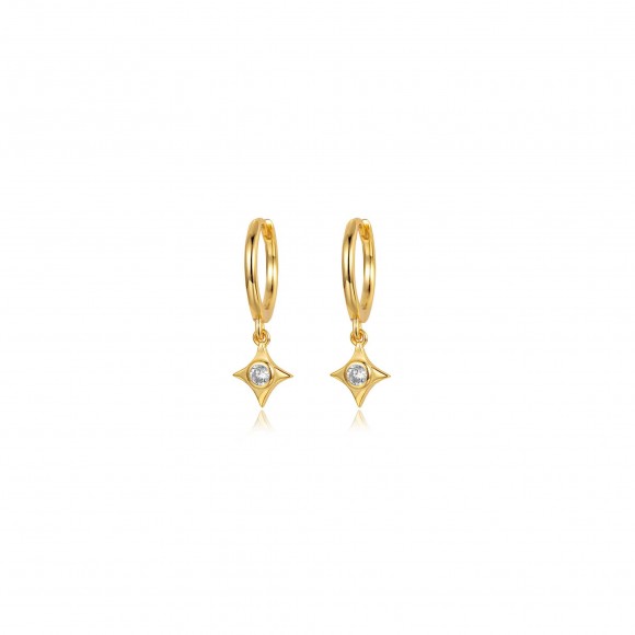 Aros Chispa Circonita Blanca