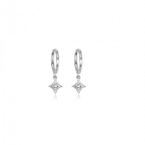 Aros Chispa Circonita Blanca