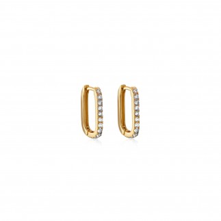 copy of Mallow chain and flower hoop earrings