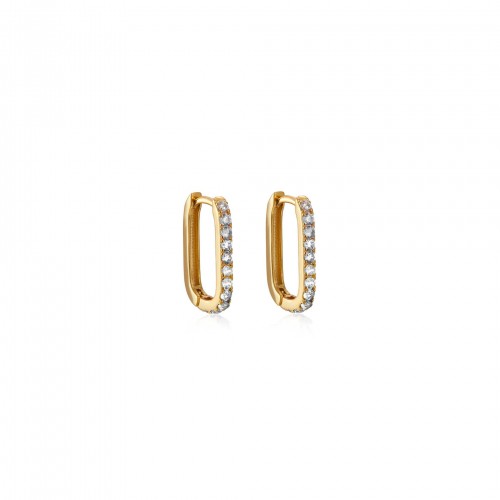 copy of Mallow chain and flower hoop earrings