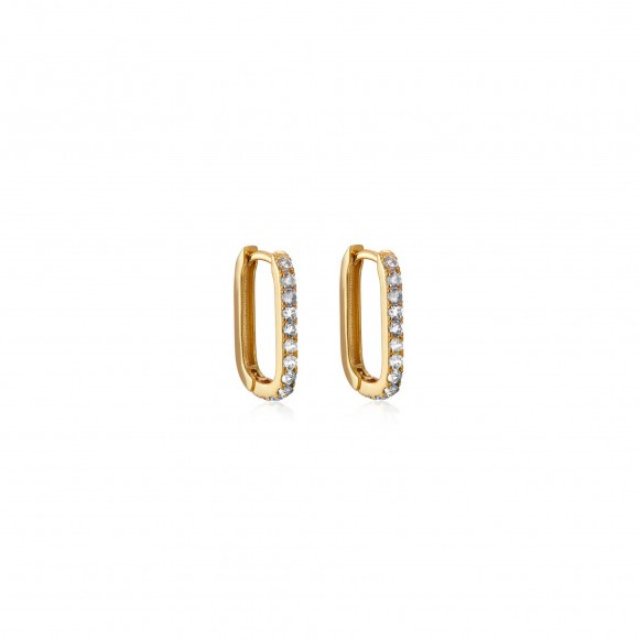 copy of Mallow chain and flower hoop earrings