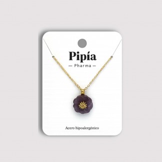 Collar Plumeria Morado