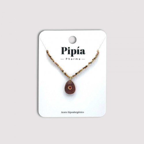 Collar Gota Marron