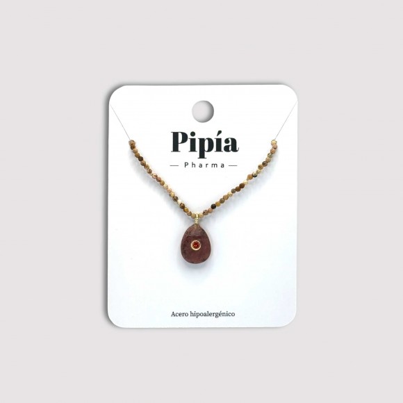 Collar Gota Marron