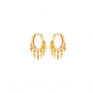copy of White malibu hoop earrings