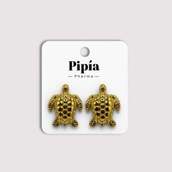 Pendientes tortuga Dorado