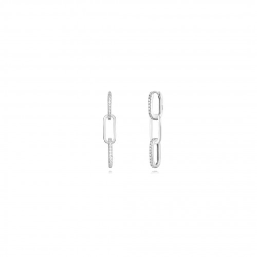 copy of Mallow chain and flower hoop earrings