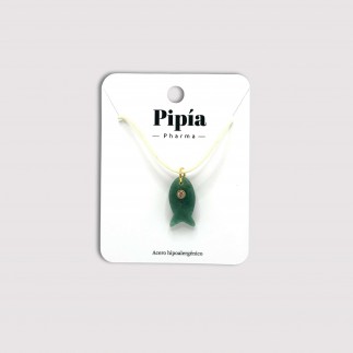 Collar Pez Piedra Verde