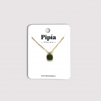 Collar Piedra Balinesa Verde