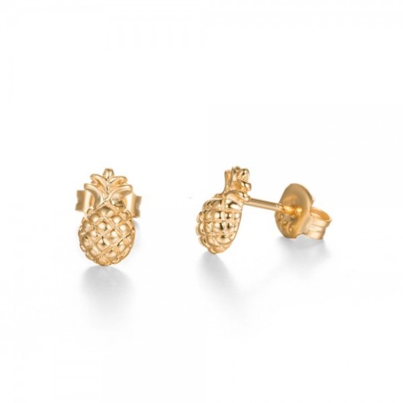 Pineapple stud earrings