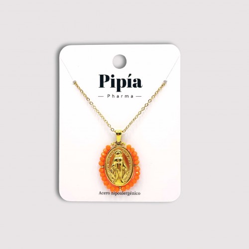 Collar Milagrosa Naranja
