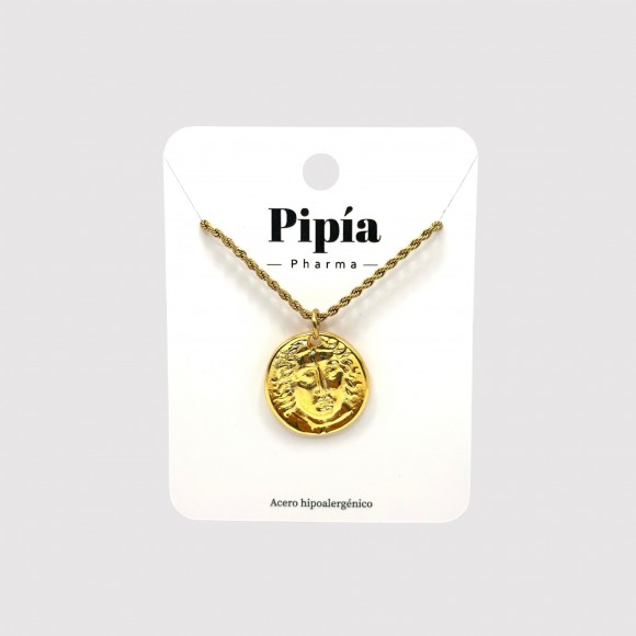 copy of Medal pearls necklace