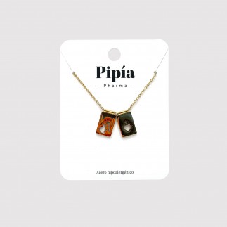 copy of Medal pearls necklace