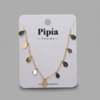Collar Gotitas Oro