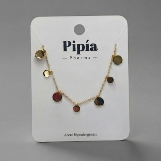 Collar chapitas Oro