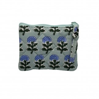 Neceser Estampado Flores Azul S