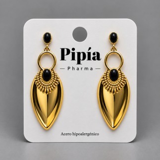 Pendientes Anka Negro