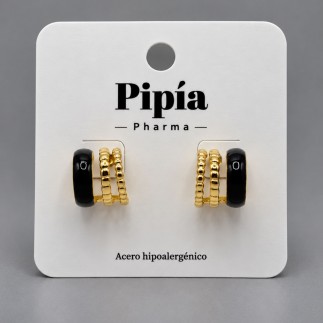 Pendientes Mardin Negro