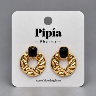 Pendientes Lale Piedra Negra