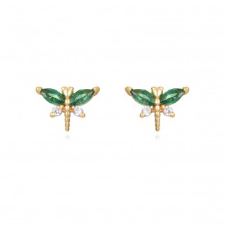 Dragon fly shaped stud earrings