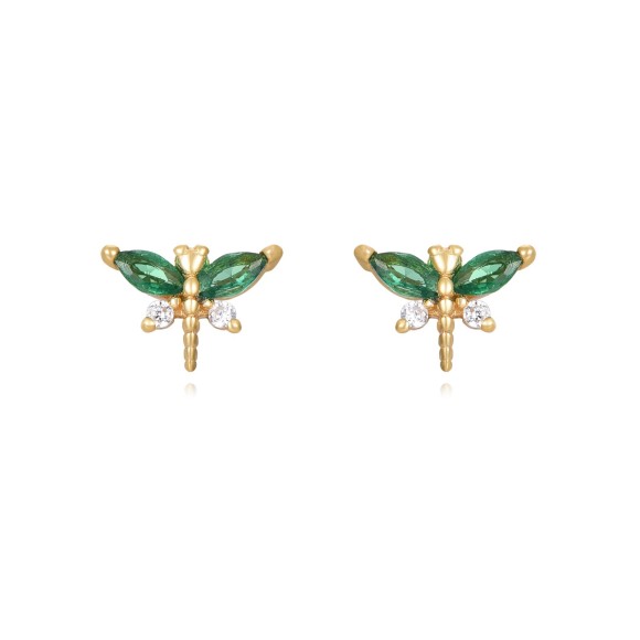 Dragon fly shaped stud earrings